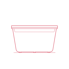 Objects Food Containers Ikea 365 Food Container Round 20 Oz Outline Svg File, Free Vectors File
